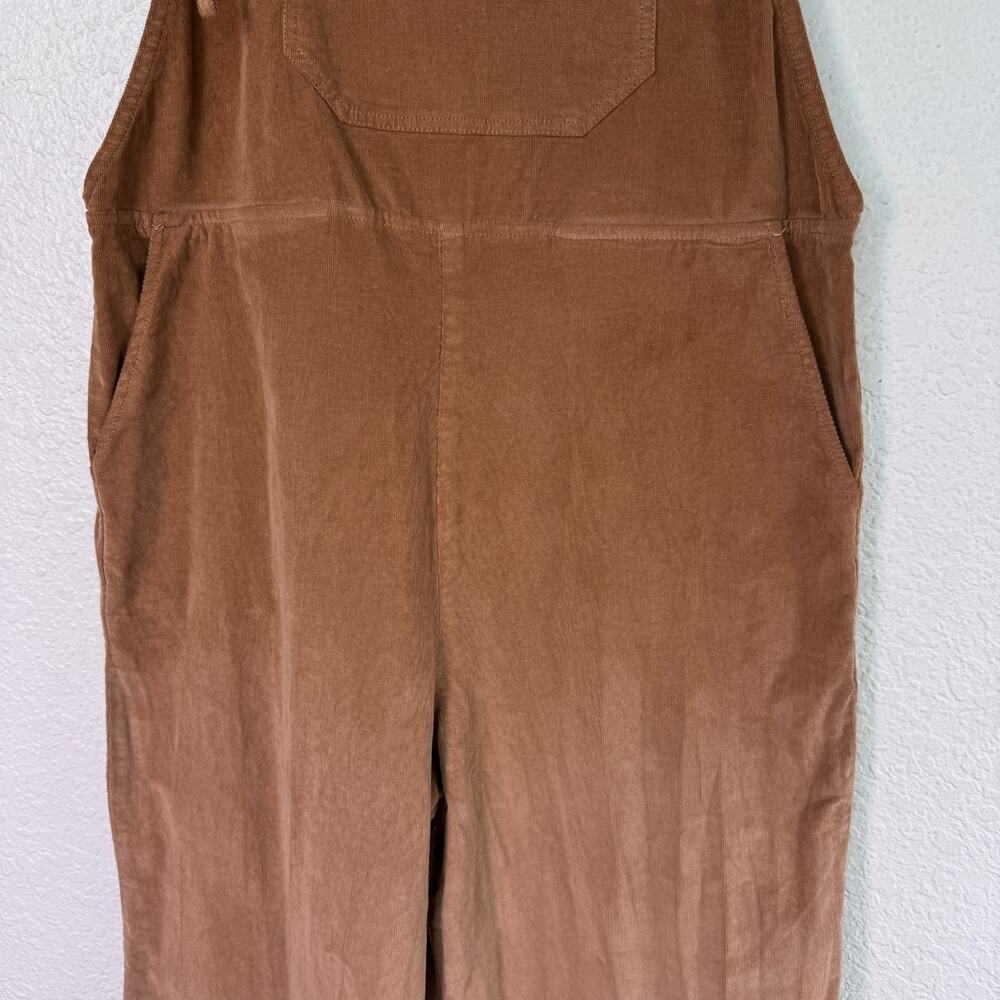 Anthropologie Self Contrast Corduroy Overalls Women XS Wide Leg Festival Cotton - Picture 5 of 11